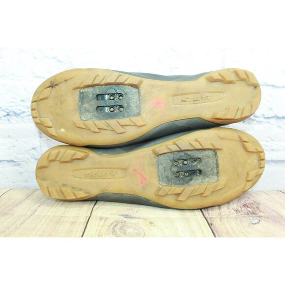 Scott Lightweight Black Leather Adjustable Boa Lace Cycling Shoes Size 10 - Picture 9 of 9